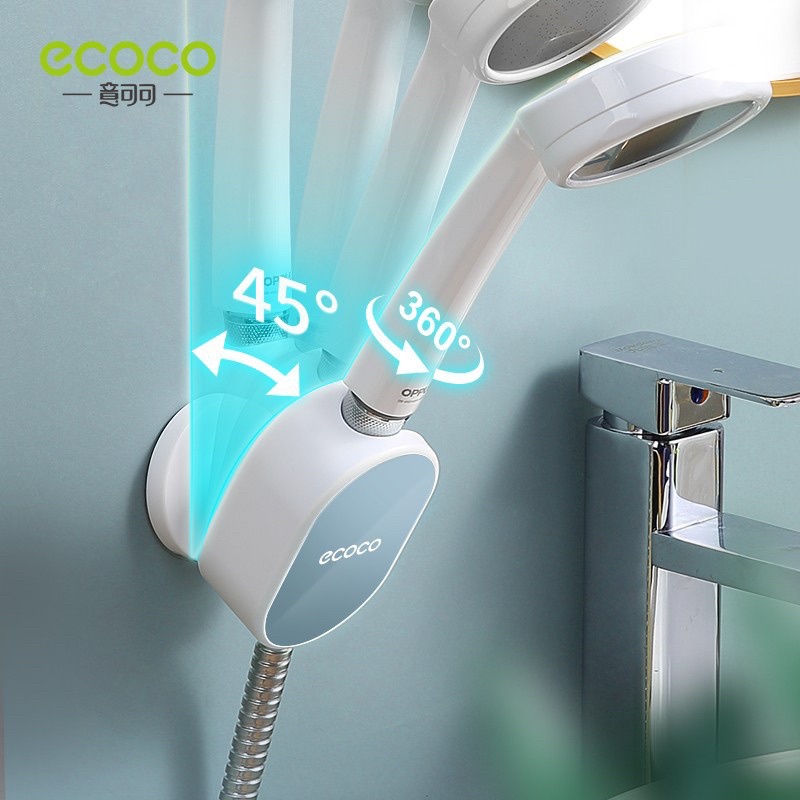 Móc treo vòi hoa sen 360 độ Ecoco không khoan tường | Móc treo chổi, vòi xịt, cài đồ dùng đa năng cao cấp mẫu mới 2022