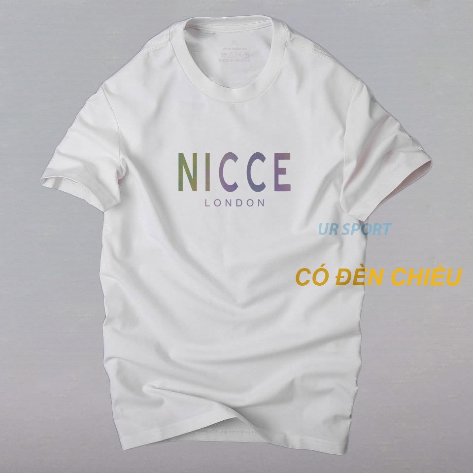 Áo phông nam tay ngắn cổ tròn chất thun cotton co giãn 4 chiều Nice phản quang 7 màu | ur sport