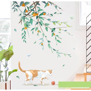 Decal dán tường Mèo con tinh nghịch