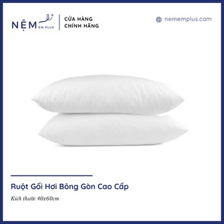 Combo 4 Ruột Gối Hơi Bông Gòn Cao Cấp Siêu Êm Ái - Kích thước 40x60cm