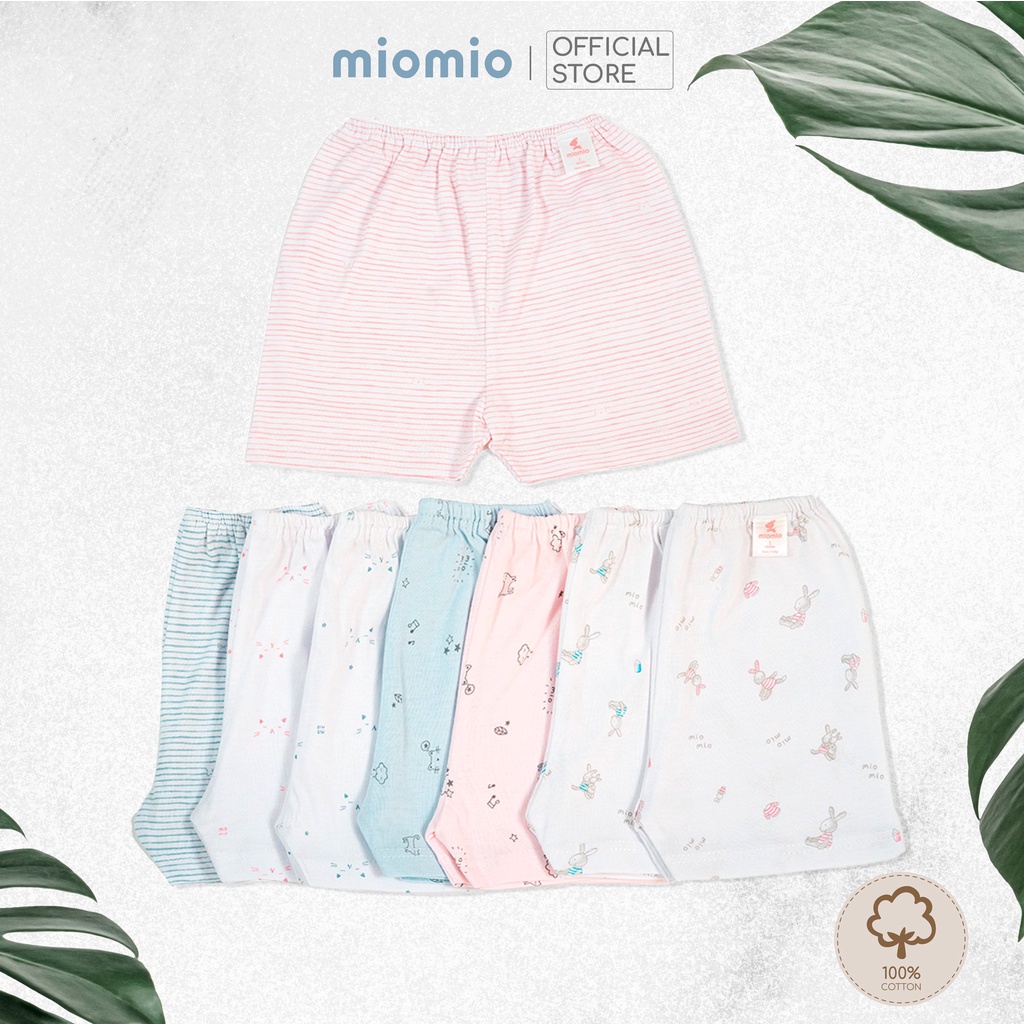 Quần Ngắn Cho Bé Sơ Sinh - MIOMIO (Size Từ 0-24 Tháng), Chất liệu 100% Cotton.