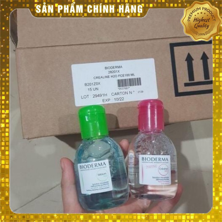 Nước Tẩy Trang BIODERMA (Date 2023) , Mini Size 100ml , Full Size 500ml [CHÍNH - HÃNG]