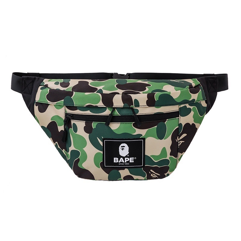 Túi đeo chéo Camo Bape SS2022,Túi đeo ngực Bape Bag camo, vải Canvas chống nước DuSo.LuxuryStreetwear