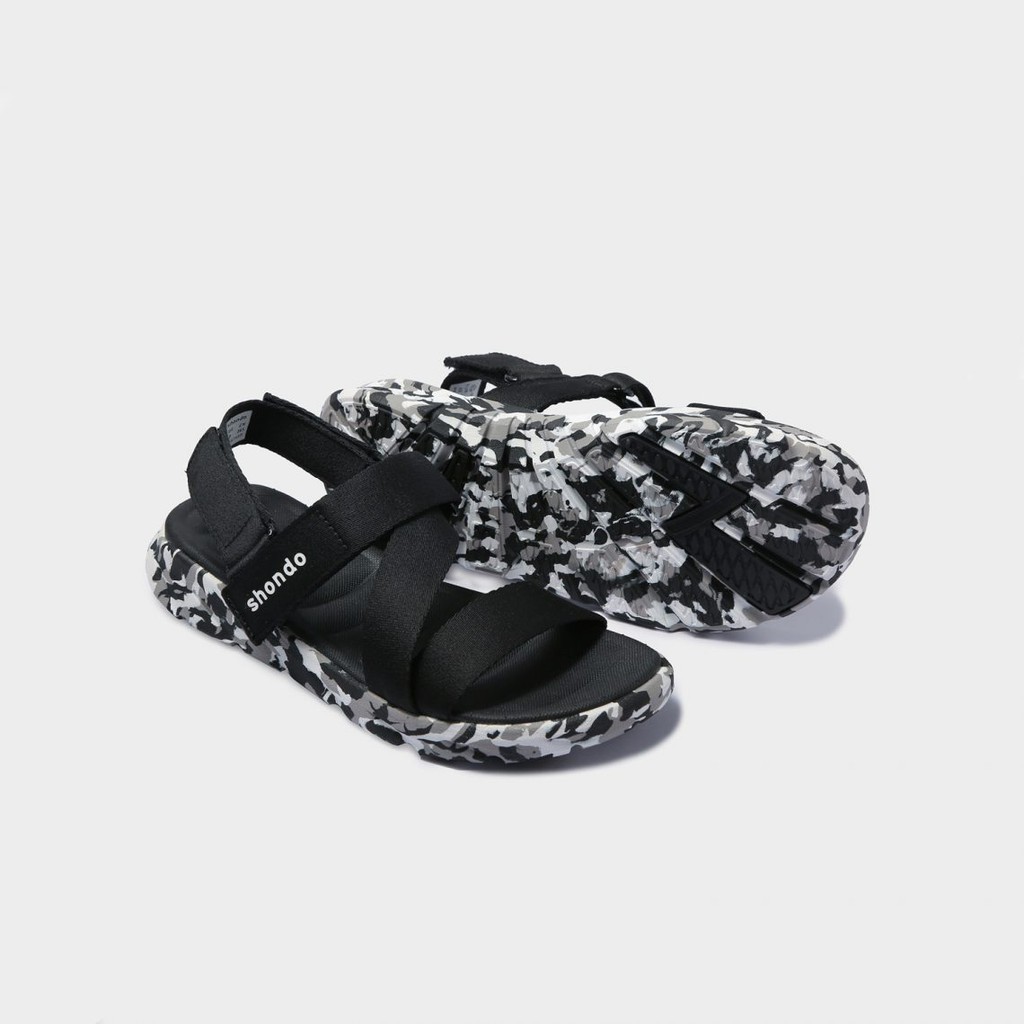 Giày Sandals SHONDO F6 Sport Đen Camo - F6S501