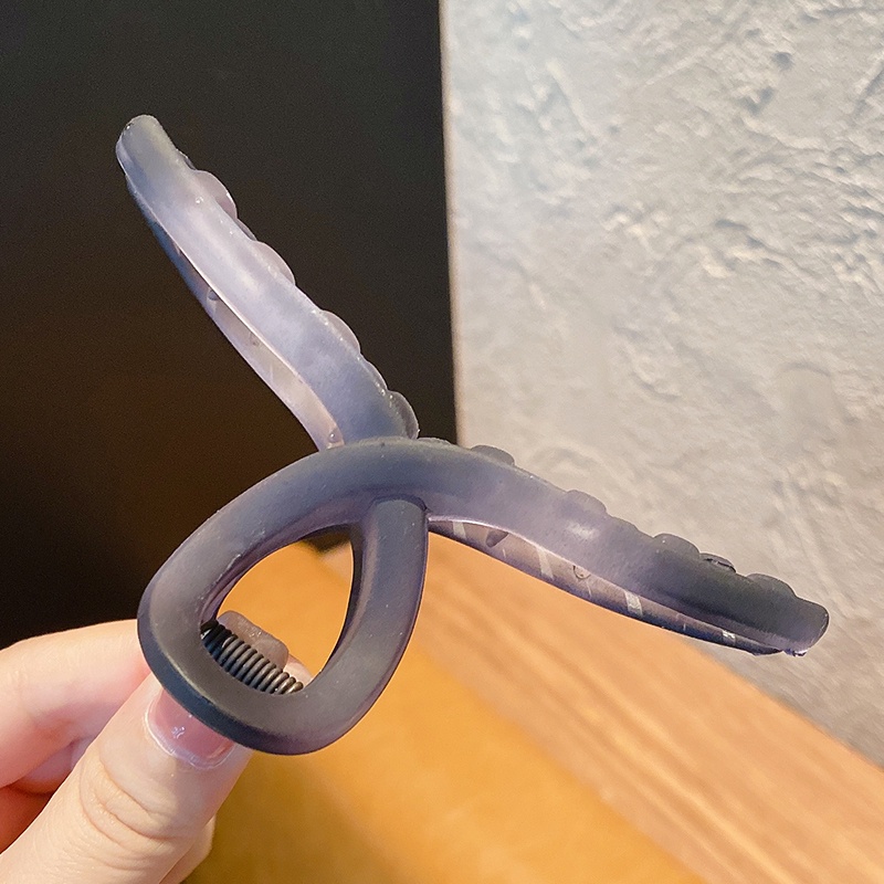 Kẹp tóc cỡ lớn bằng nhựa acrylic phong cách thời trang 2021