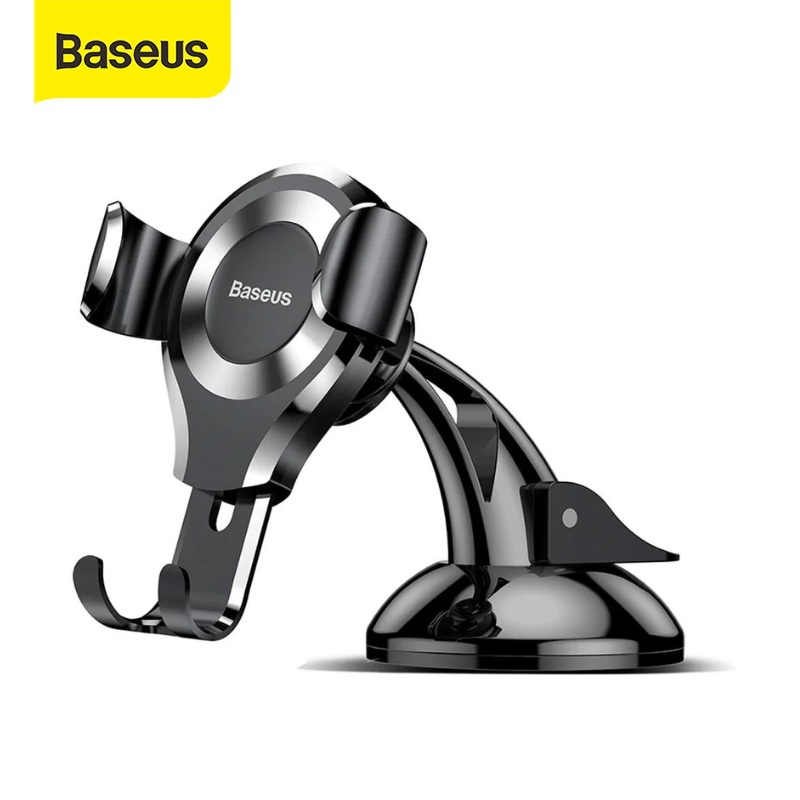 Gía đỡ điện thoại trên ô tô Baseus thiết kế chắc chắn đế hút chân không dễ dàng tháo lắp cho oto xe hơi