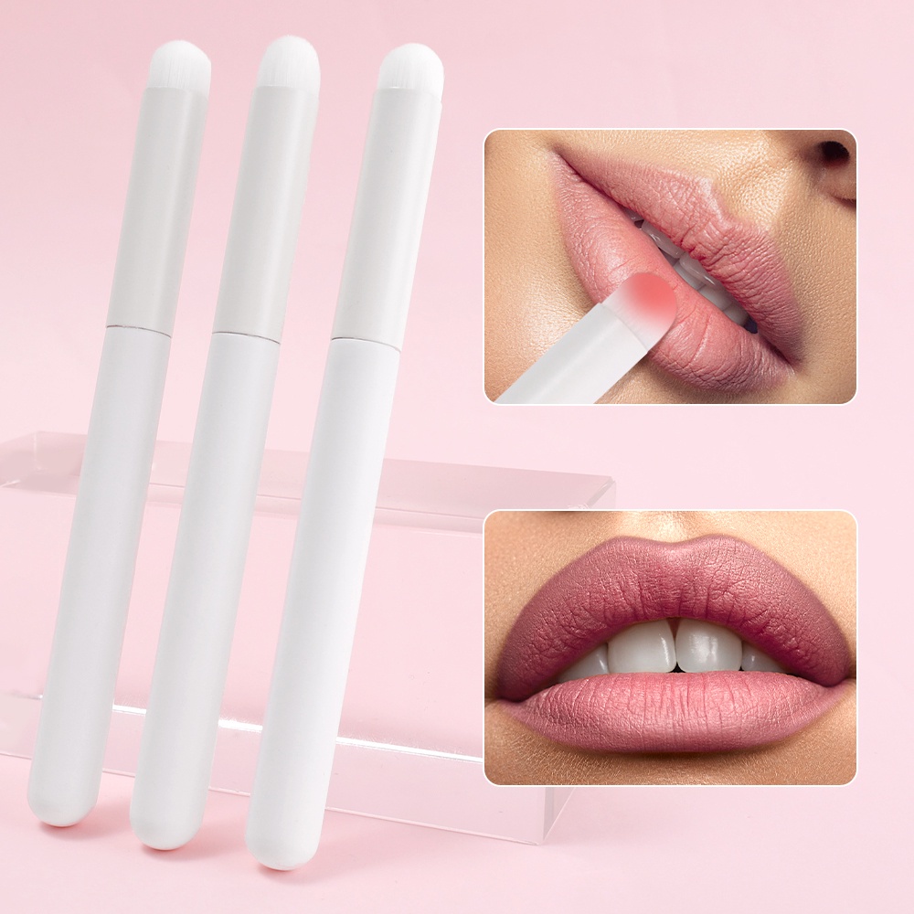 Cọ Trang Điểm Môi Đầu Tròn Sợi Nylon Mềm Đa Năng