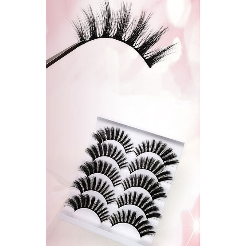 Set 5 Cặp Lông Mi Giả Từ Tính 3D Mềm Mại Tự Nhiên Cho Người Mới Bắt Đầu YOUYO
