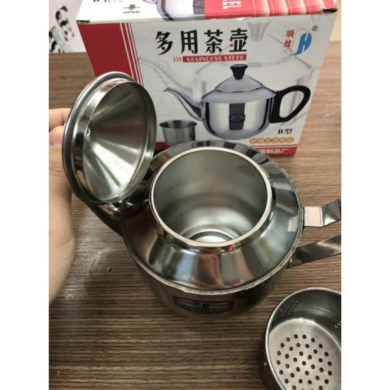 BÌNH TRÀ INOX CÓ LỌC