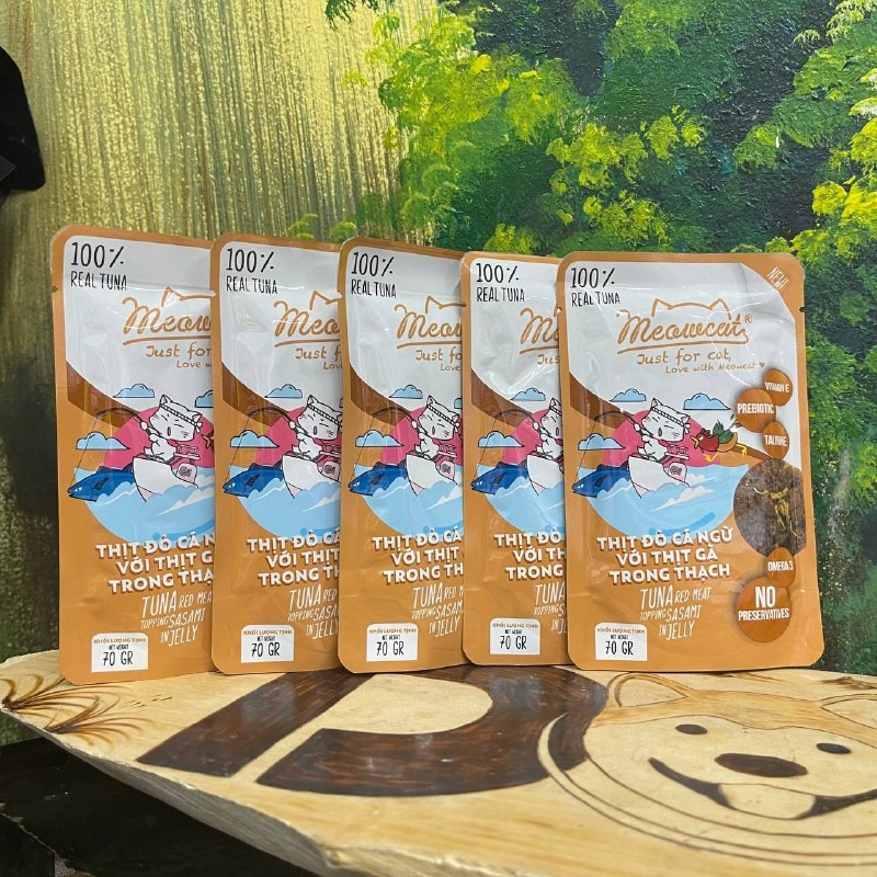 Pate mèo Meowcat 70g, thức ăn cho mèo - 9 vị cung cấp dinh dưỡng