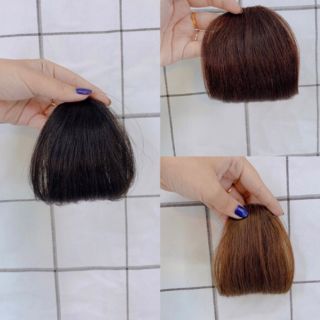 Tóc giả mái ngố từ tóc thật so cute