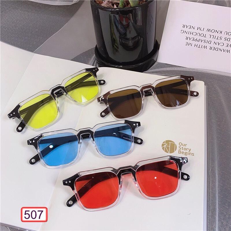 Mắt Kính 2 Chấm Viền Trong Suốt STYLE KPOP K507 Nhiều Màu Hot Trend | BigBuy360 - bigbuy360.vn