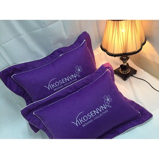 Đôi vỏ gối đầu Cotton satin nhiều màu - 45cm x 65cm (Chat để chọn màu)