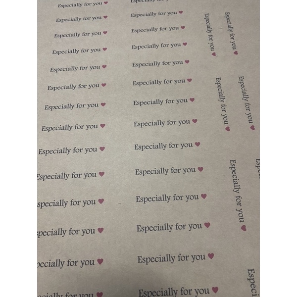 COMBO Tem dán stiker chữ Especially for You dán trang trí