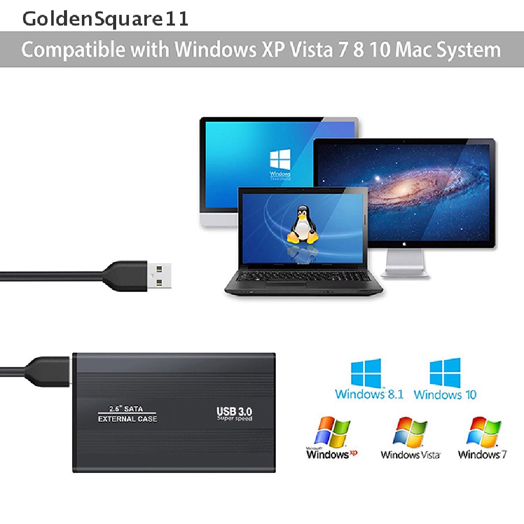 Vỏ Ổ Cứng Ngoài HDD USB 3.0 SATA 2.5 &quot;Inch Goldsquare11 Ốp