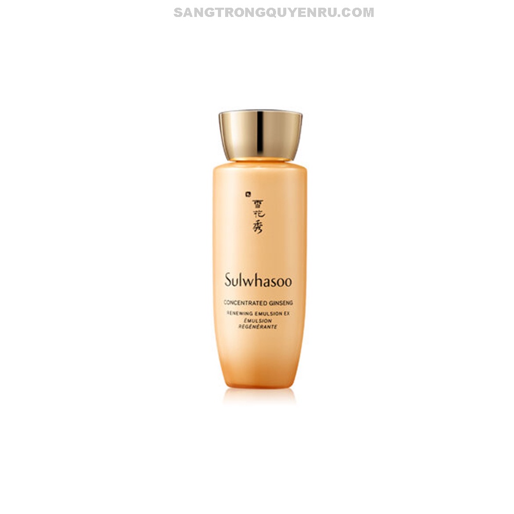 Cặp Nước Hoa Hồng, Sữa Dưỡng Ẩm Nhân Sâm Sulwhasoo Concentrated Ginseng Renewing Emulsion Ex 25ml