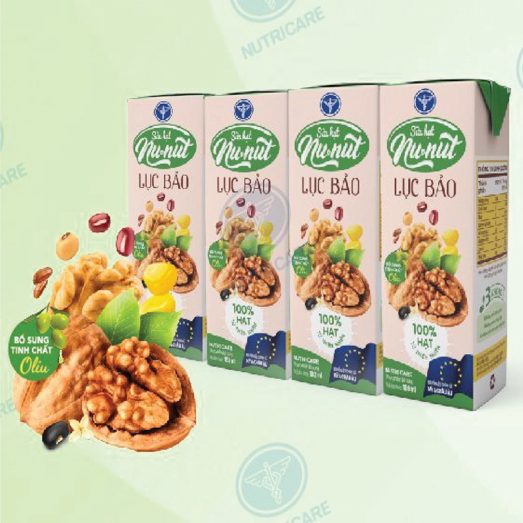 Sữa nước Nunut 6 hạt Lục Bảo ít đường giúp giải toả mệt mỏi