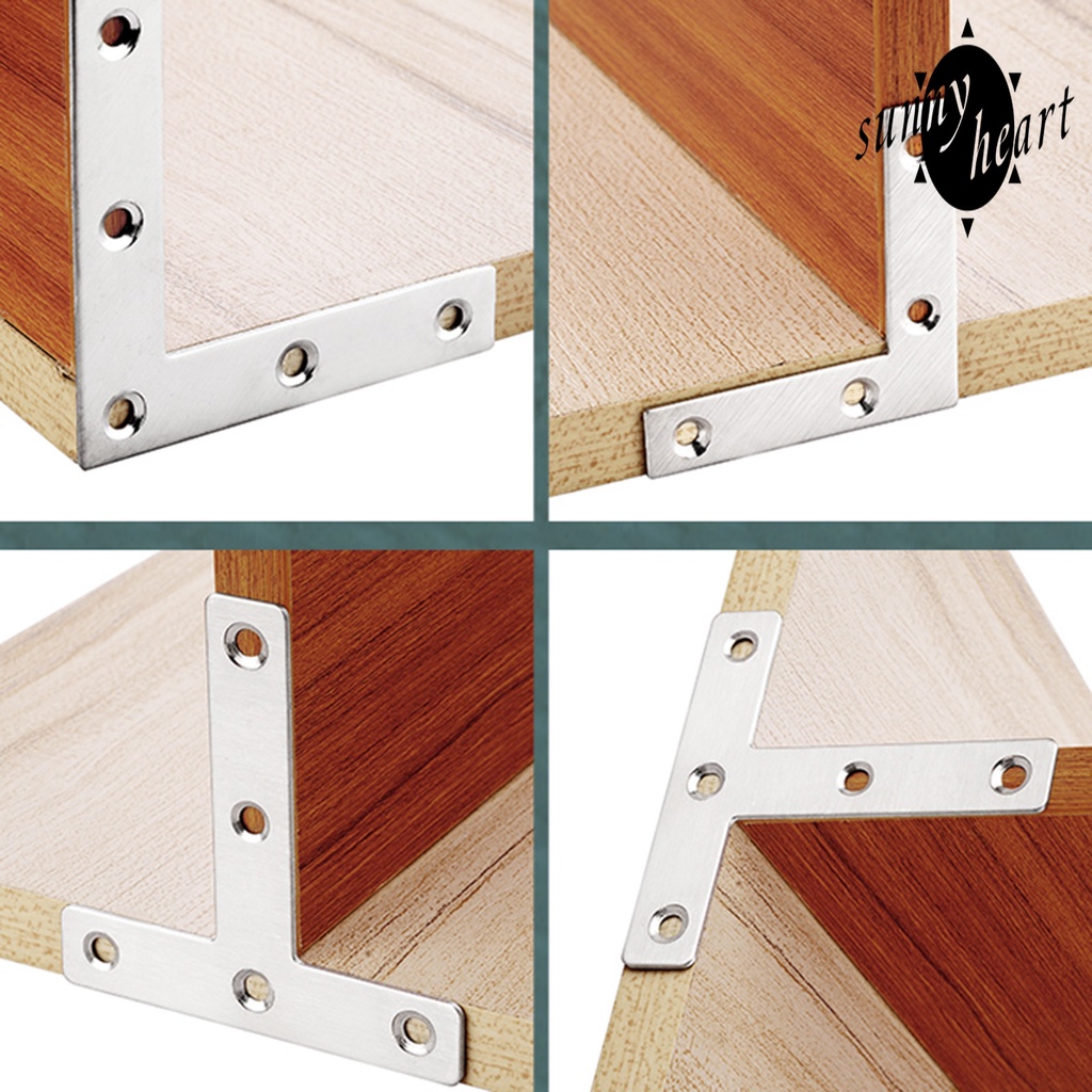 Set 10 Giá Đỡ Hình Chữ T 40/50/60/80mm Dùng Gắn Góc Cửa