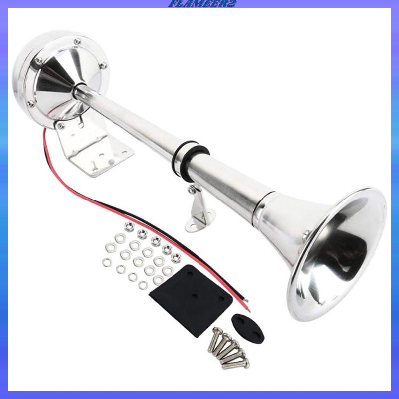 Kèn Đơn 24V 150DB Âm Thanh Siêu Lớn Cho Xe Tải / Tàu Thuyền / SUV / Flameer2