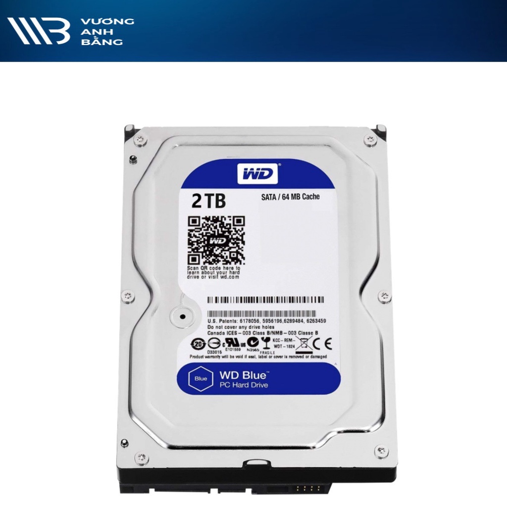 Ổ cứng HDD PC WD 4T BLUE- Hàng Chính hãng (5400 RPM)