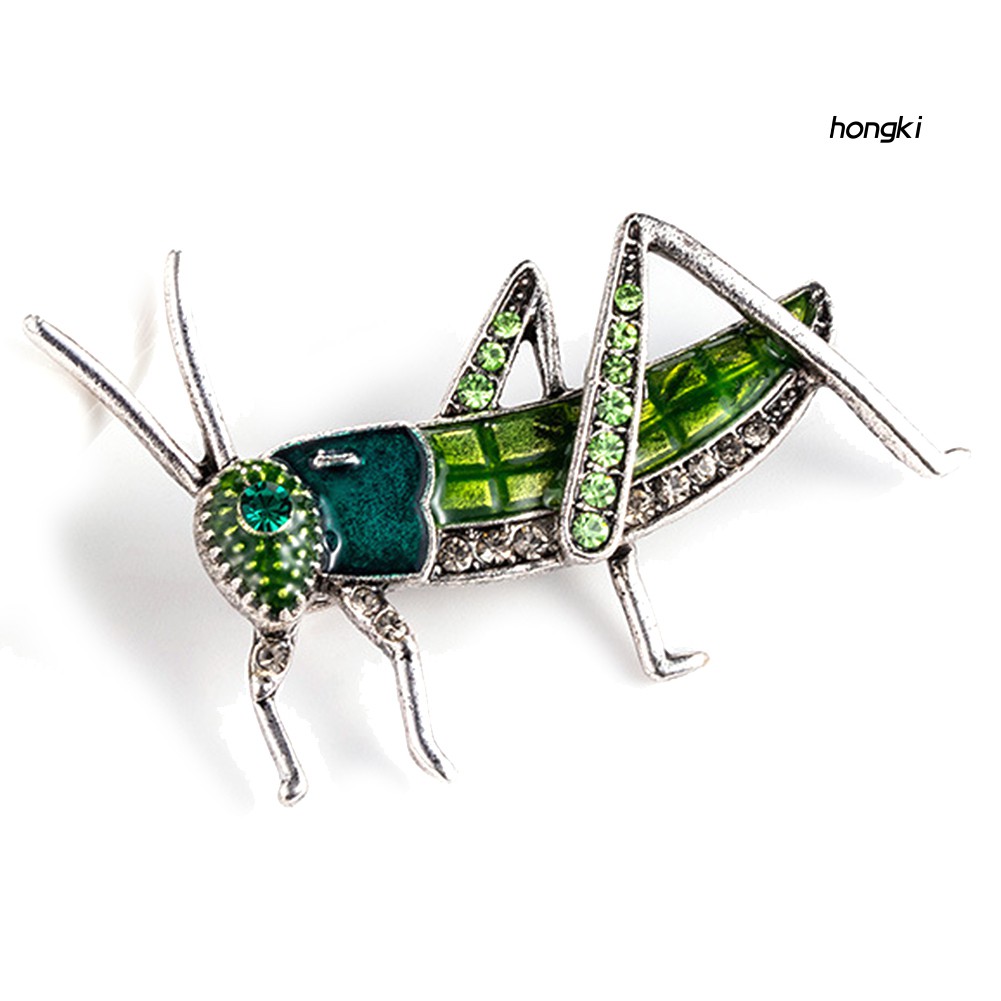 (Hàng Mới Về) Ghim Cài Áo Hình Côn Trùng Đính Đá Nhân Tạo Đẹp Mắt Cho Nữ