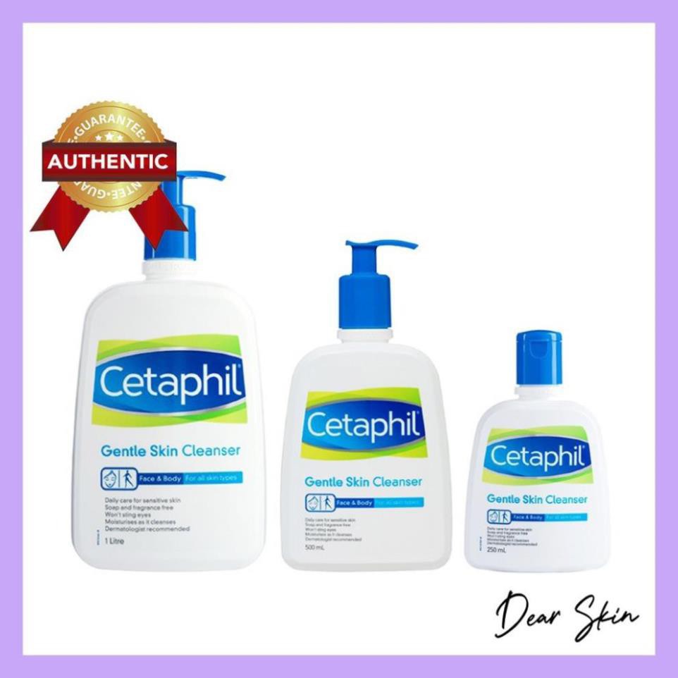 [Chính Hãng] Sữa Rửa Mặt Cetaphil Gentle Skin Cleanser 125ml 250ml 500ml - srm cetaphil dịu nhẹ dành cho da dầu da mụn