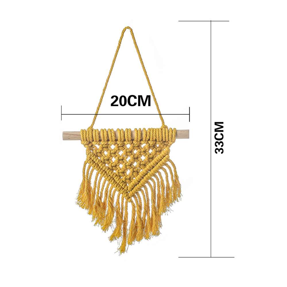 Set 2 thảm dệt Macrame treo tường trang trí độc đáo