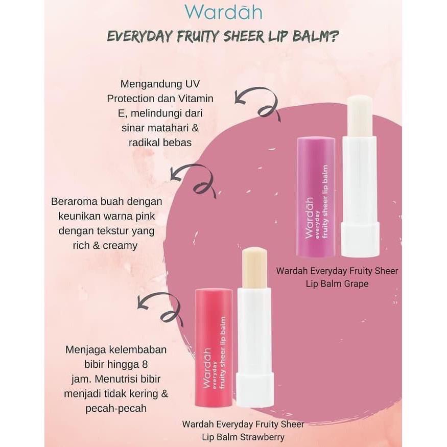 (hàng Mới Về) Son Dưỡng Môi Wardah Everyday Hương Trái Cây | BigBuy360 - bigbuy360.vn
