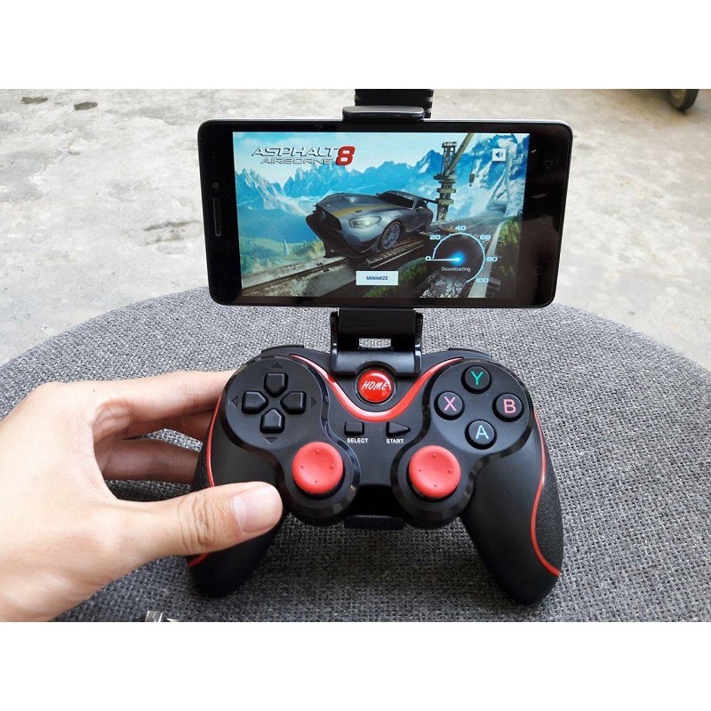 Gamepad T3 Tay chơi game liên quân bluetooth KM tặng giá đỡ điện thoại