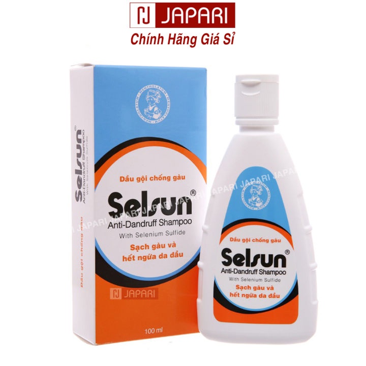 Bộ Dầu Gội Xả Selsun Chống Gàu 100ml - Dầu Gội Đầu Giảm Gàu và Dầu Xả Tóc Đủ Mẫu Chính Hãng - Japari