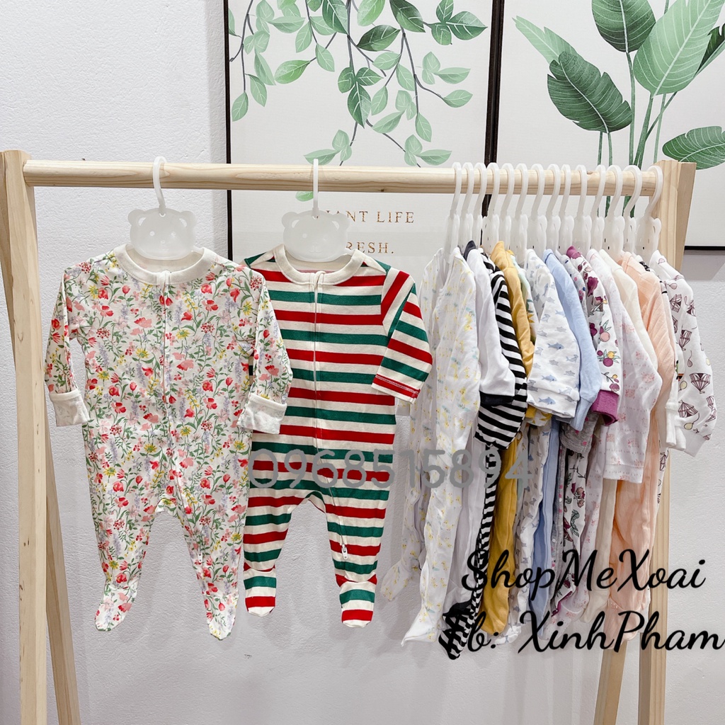 Bodysleep cotton, bodysuit cotton cho bé trai, bé gái hàng xuất dư
