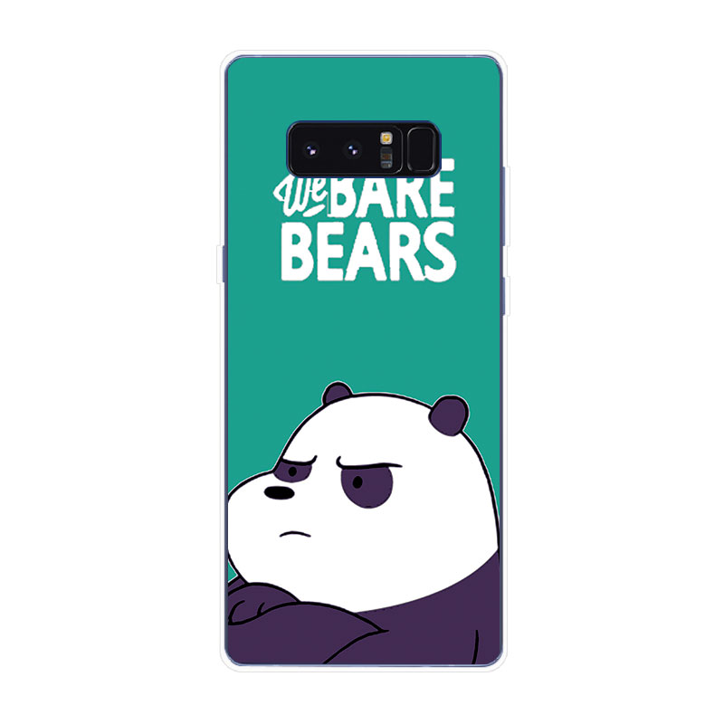 Samsung Galaxy S7 Edge S8 S8+ Plus Soft TPU Silicone Phone Case Cover Three Bare Bears 2