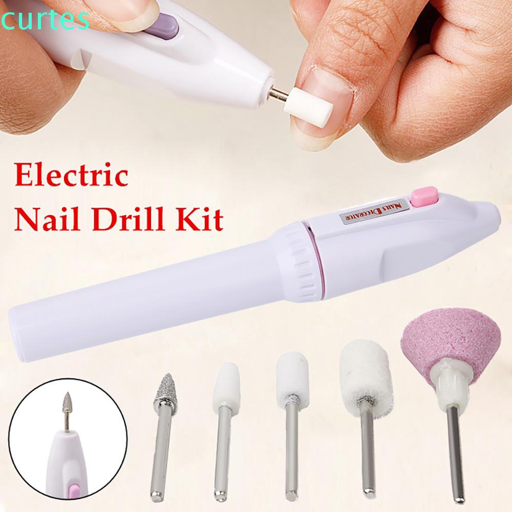 Bộ dụng cụ máy đánh bóng móng tay bằng điện 5 trong 1 chuyên nghiệp