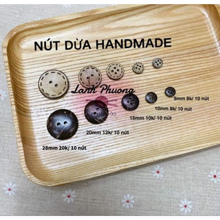 Nút Dừa Handmade _ nút kiểu trang trí
