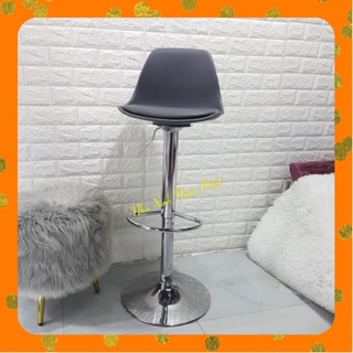 Ghế xoay nhựa chân inox, xoay 360