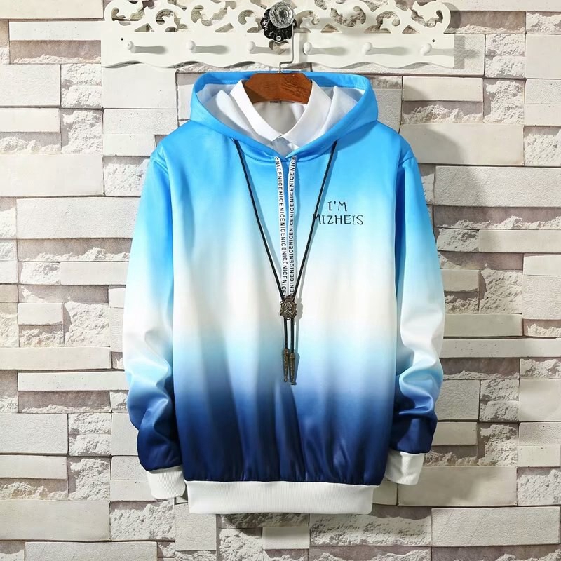 Áo hoodie màu sắc Gradient tay dài cá tính | BigBuy360 - bigbuy360.vn