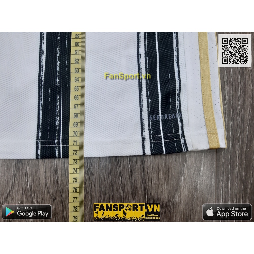 Áo đấu cầu thủ bóng đá Cristiano Ronaldo 7 Juventus 2020-2021 home black white shirt jersey BNWT adidas EI9894 CR7 S