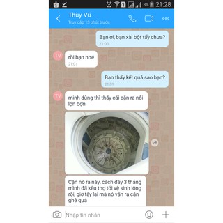 BỘT TẨY VỆ SINH LÀM SẠCH LỒNG MÁY GIẶT