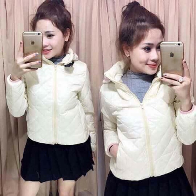 Áo phao trần bông quả trám