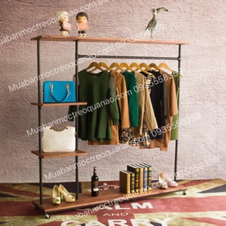 Sào kệ gỗ ống nước
