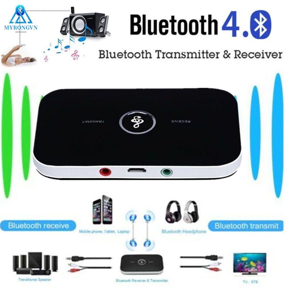 Bộ Thu Phát Tín Hiệu Âm Thanh Bluetooth Không Dây A2Dp Usb 3.5mm Aux 2 Trong 1