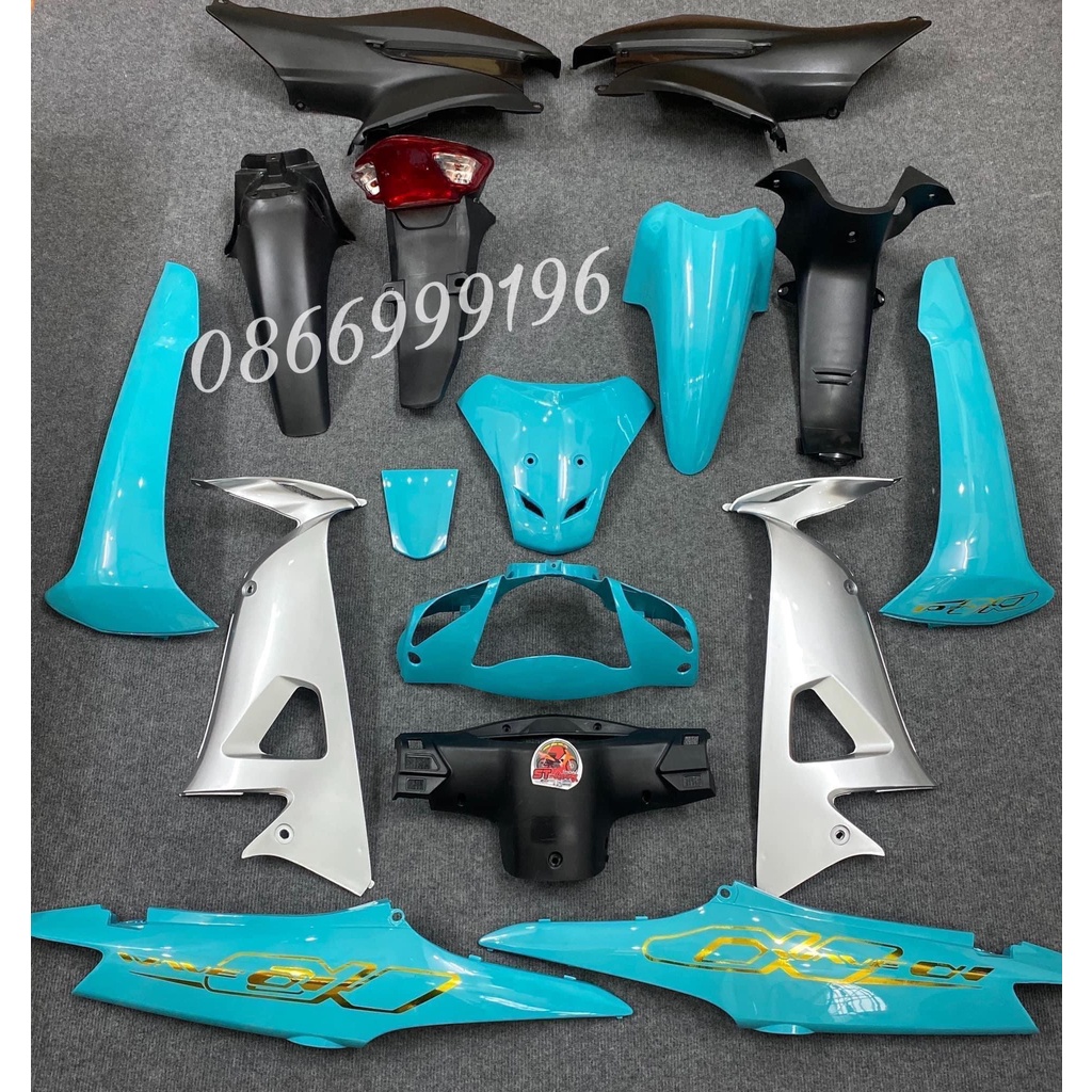 BỘ VỎ NHỰA Wave Alpha 100 - Wave 50cc - Wave Rs  MÀU ĐỘ