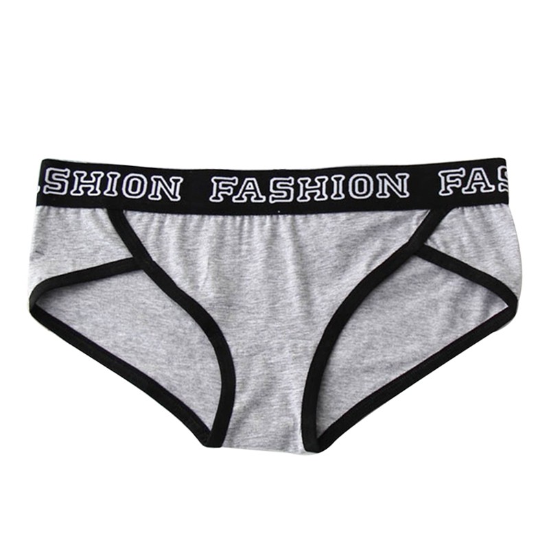 Quần lót lưng thấp hoạ tiết chữ thiết kế đơn giản cho phái nữ