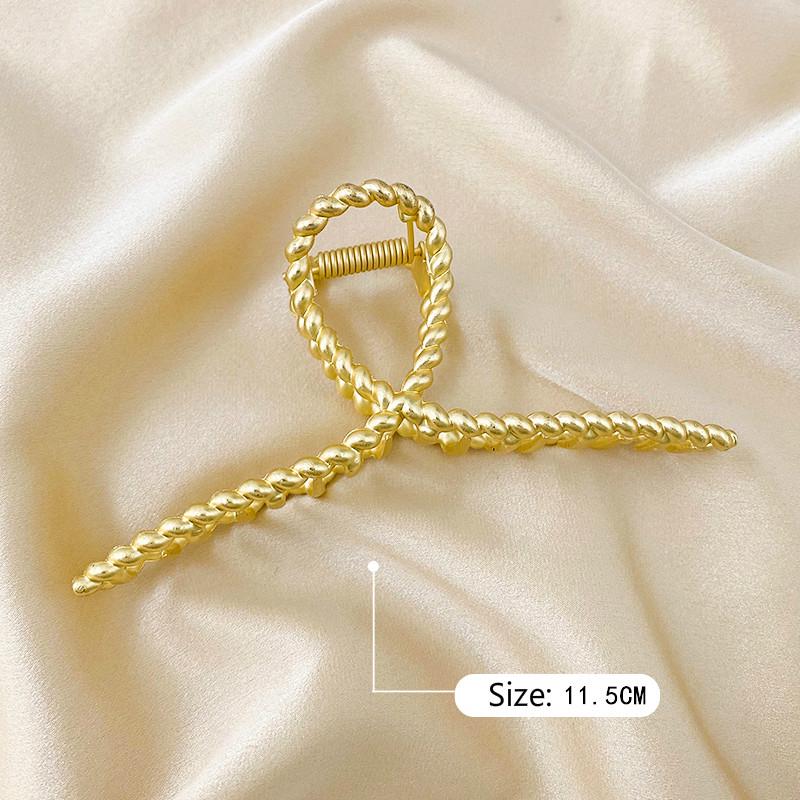 Kẹp Tóc Kim Loại Cỡ Lớn Kiểu Hàn Quốc Xinh Xắn Cho Nữ