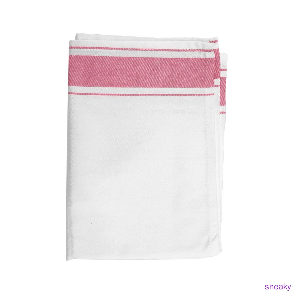 Khăn Lau Chén Dĩa Bằng Vải Cotton Thấm Hút Nhanh Khô Màu Đỏ