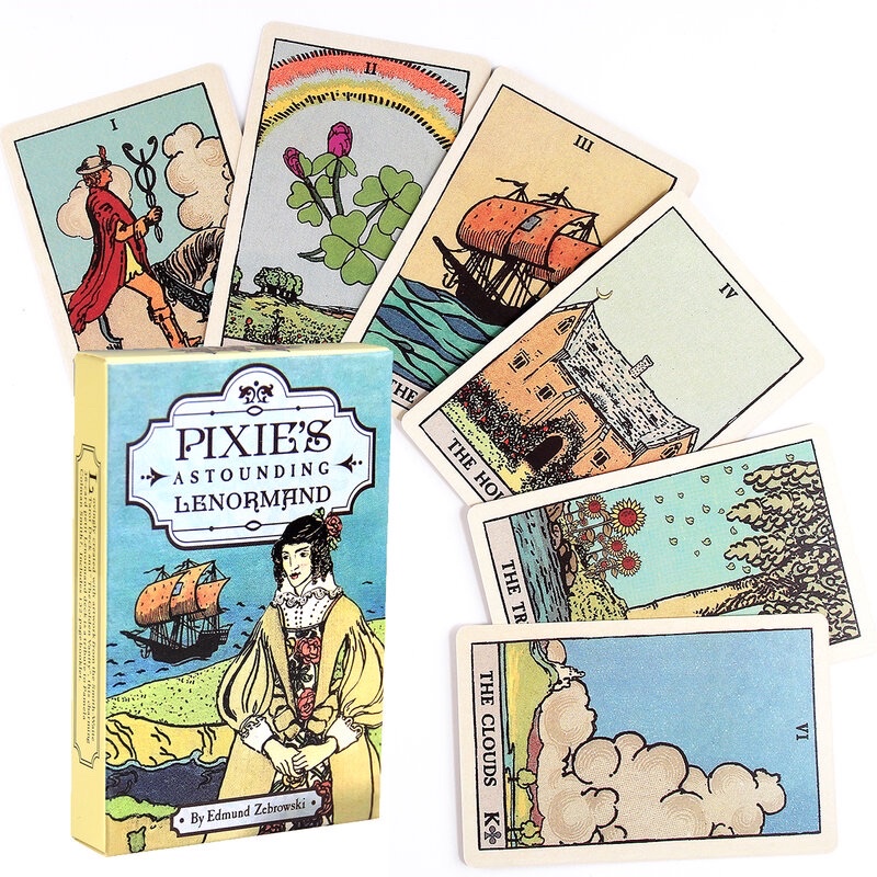 Bài Lenormand cơ bản Pixie’s Astounding Lenormand, Tác giả Edmund Zebrowski
