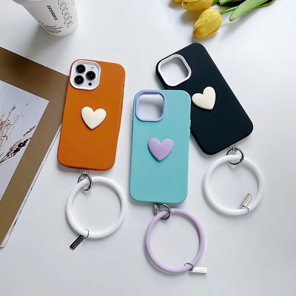 Ốp Điện Thoại Silicon Chống Rơi Có Dây Đeo Tay 3 Trong 1 Cho 13 12 11 Pro max X XS XR XSMAX 8 7 6 6s PLUS SE2020