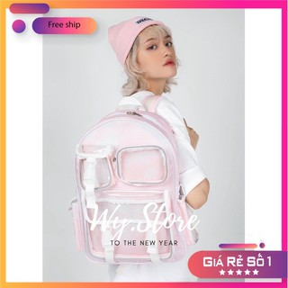 Balo Thời Trang - Balo Hồng Loang DEGREY Backpack Bao Dễ Thương