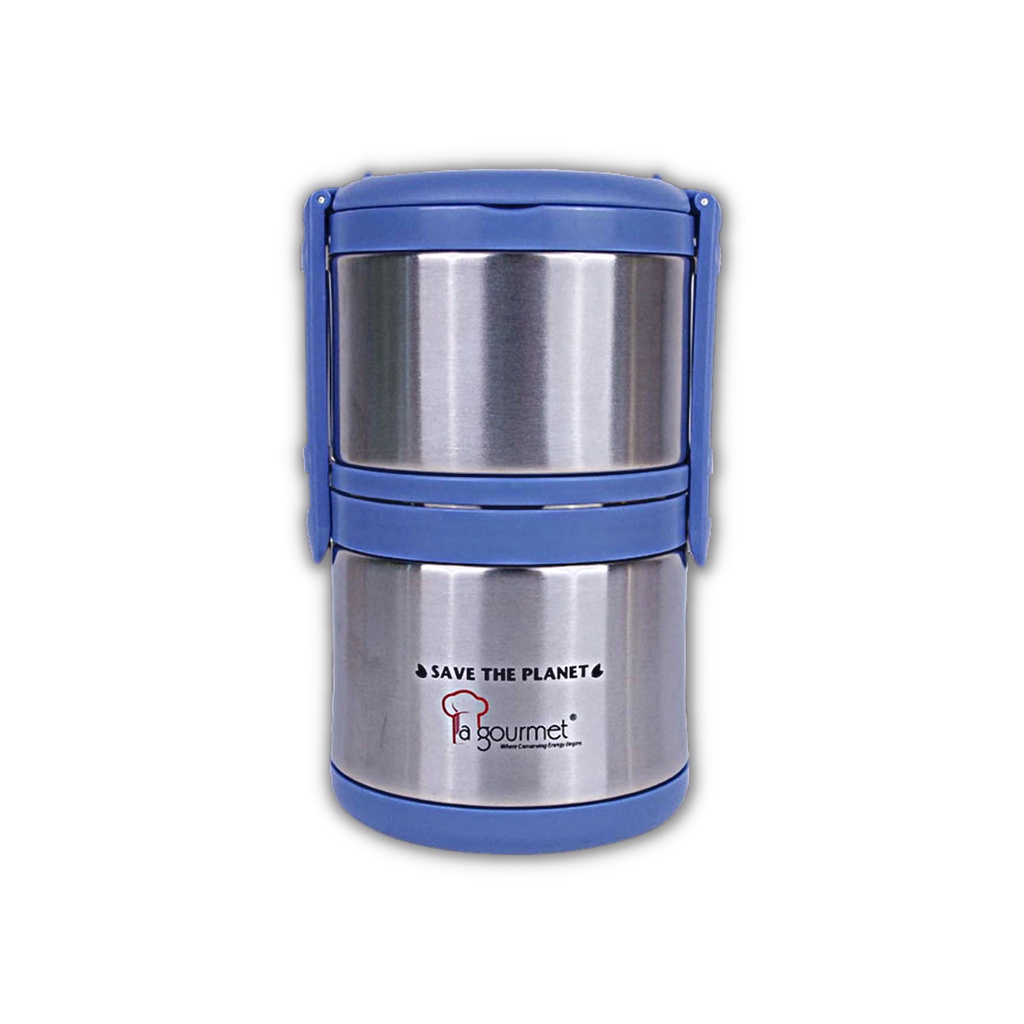 Hộp cơm giữ nhiệt 2 ngăn có túi La gourmet Save The Planet 1.4L - 368119