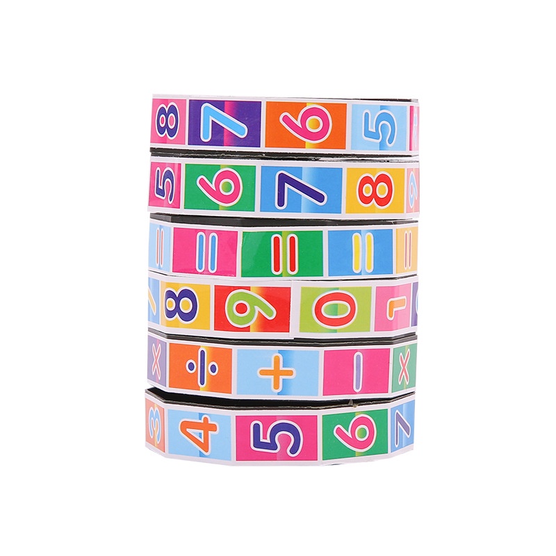 Đồ chơi khối rubik hình trụ chủ đề chữ số đồ dùng học tập dành cho trẻ em